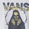 Vans Back Print Personality Short Sleeve T-Shirt Unisex Tops White VN0A4P5AWHT