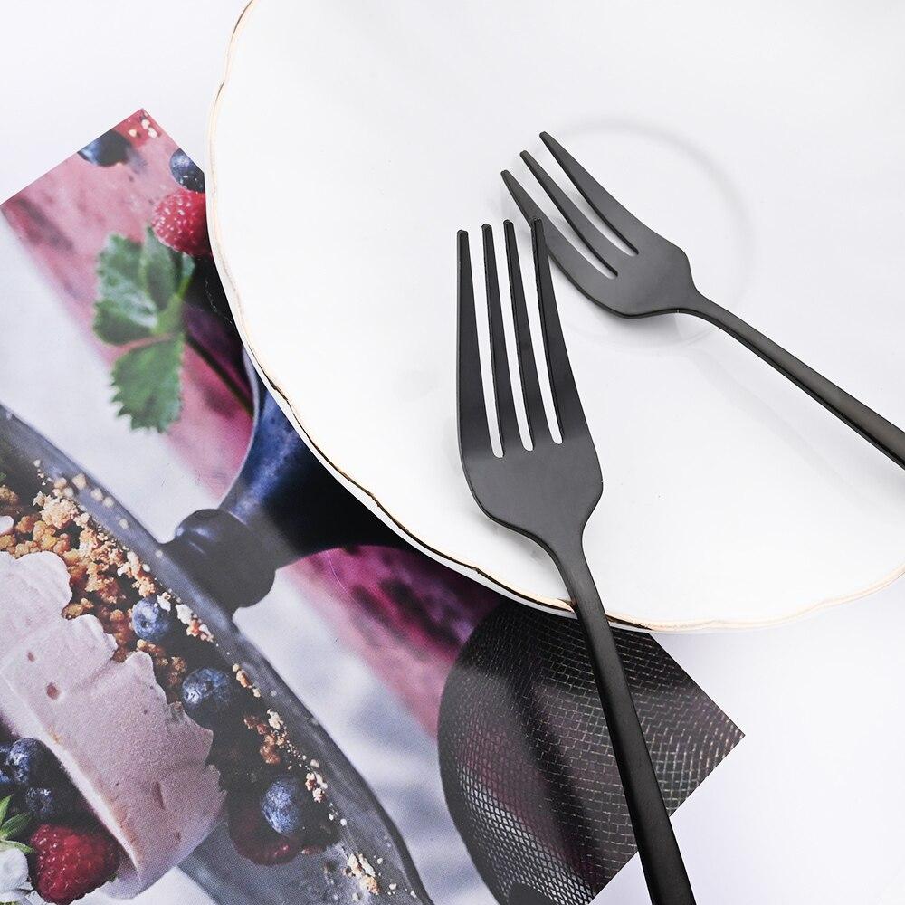 1pcs Stainless Steel Set Forks Knives Spoons Tableware Set Kitchen Set Dinnerware Matte Flatware Home Utensils Reusable Cutlery