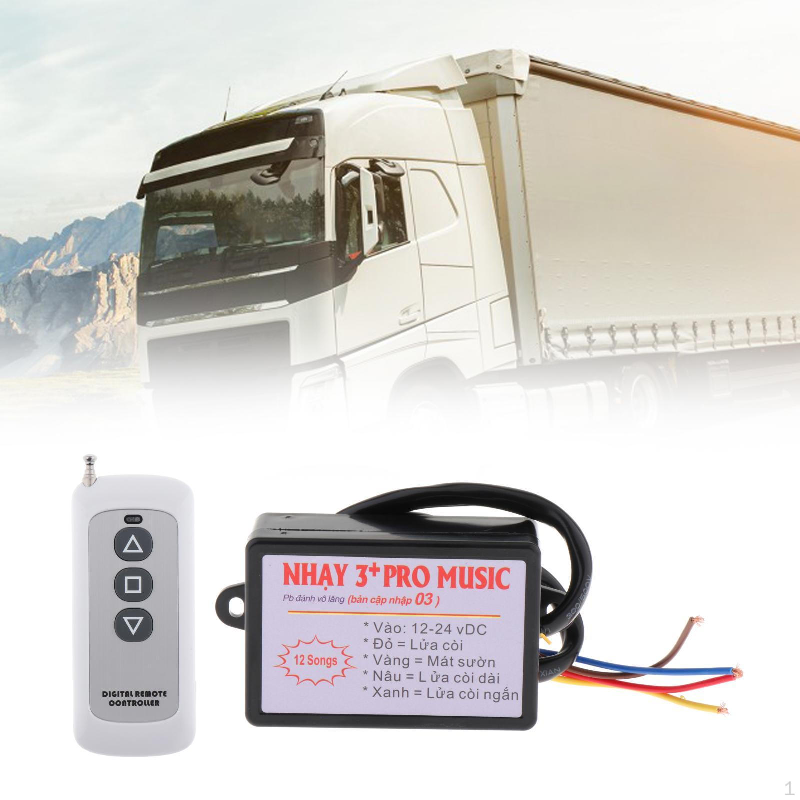 

Контроллер автомобильного гудка 12-24 В, простая установка, разнообразные звуковые эффекты, электрическое управление динамиком 12 Sound Effects