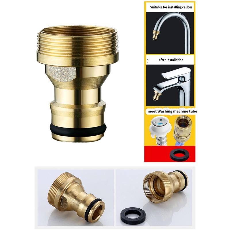 Convenient Mixers Tap Adapter Bathroom Accessory Portable for Garden Hose Connection Fit Multiple Threaded Faucets