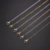 10pcs/Set Stainless Steel O Chain For Men Women,Gold/Silver Color Luxury Noble Necklace, Fashion Jewelry Gifts