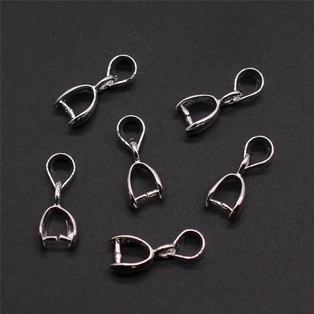 

30шт Подвески Застежки Ювелирные изделия Аксессуары Серебристый цвет Медь 6х15мм