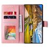 Étui portefeuille pour Samsung Galaxy A17 (4G &amp; 5G) - Coque rabat - Cuir synthétique - 3 fentes cartes - Support intégré - Rose