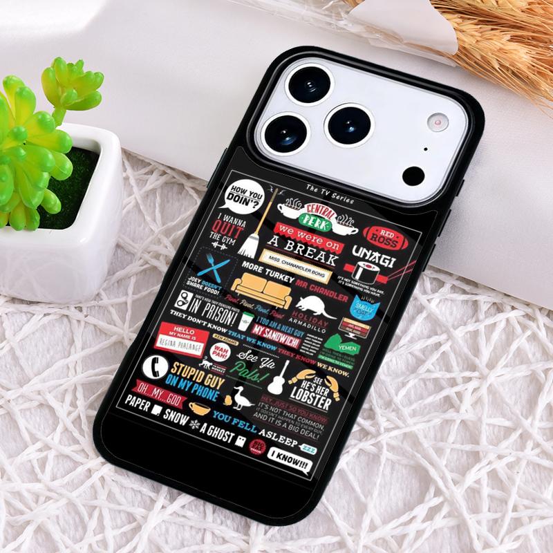 Central Perk Coffee Friends TV Phone Case for iPhone 17 Air 16 15 11 12 14 13 Pro Max Shockproof Cover