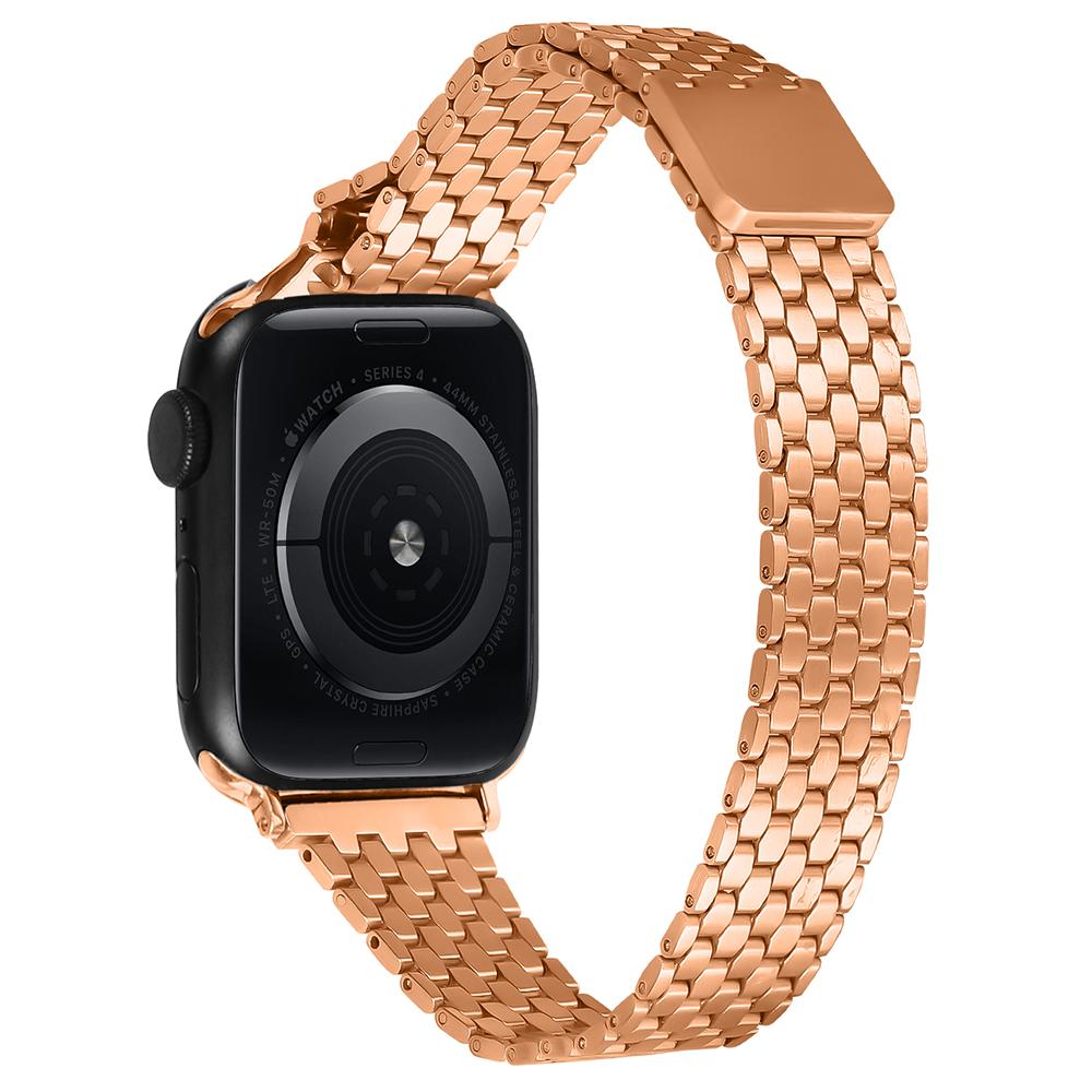 For Apple Watch Series 10 42mm/9 8 7 41mm/SE (2023) SE (2022) SE 6 5 4 40mm/3 2 1 38mm Stainless Steel Honeycomb Magnetic Buckle Strap