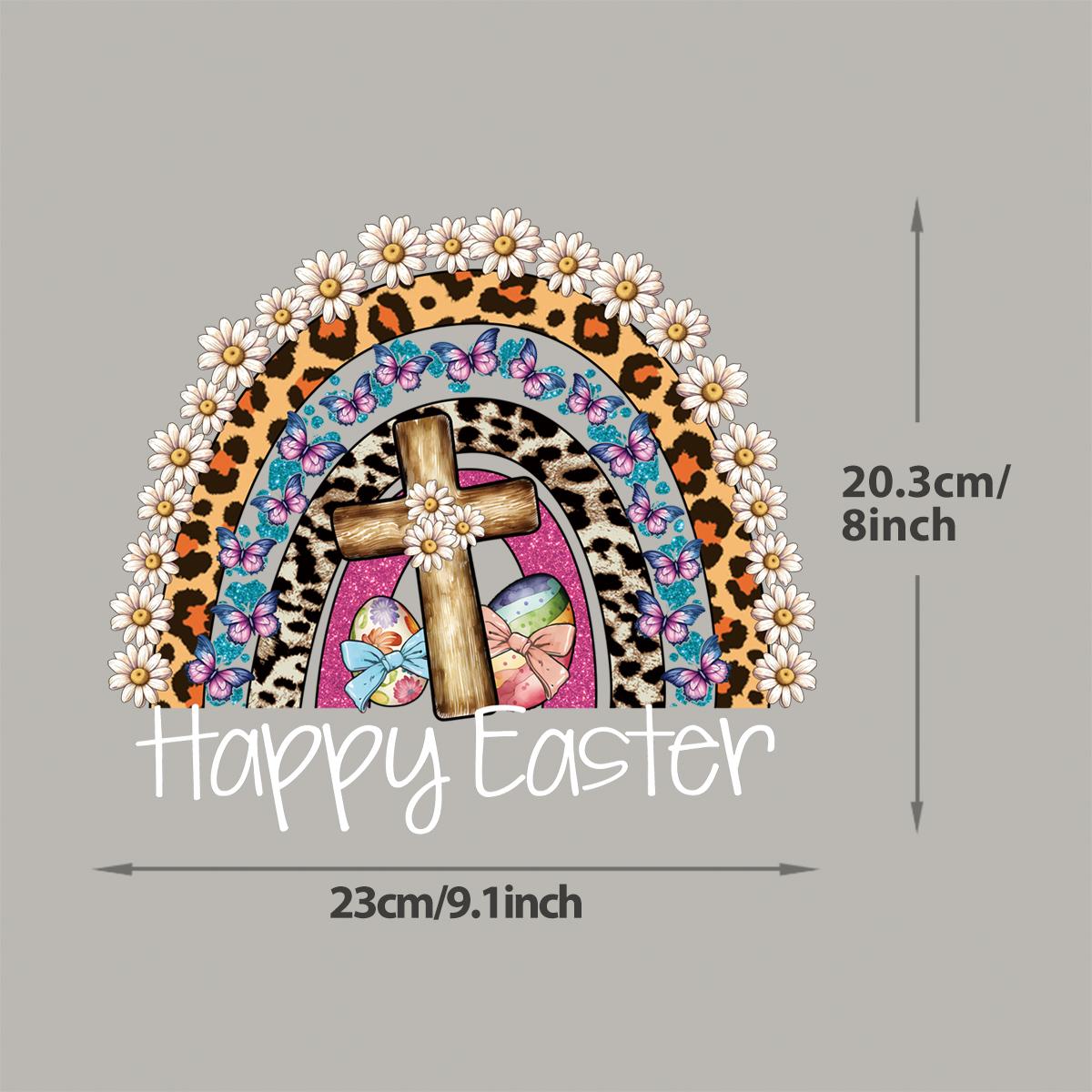 

Великодній Кролик Літерні Нашивки Кролик Зроби Сам Патчі для Одягу Термопрес Апліковані Наклейки для Одягу Худі Футболка Праска На Нашивки