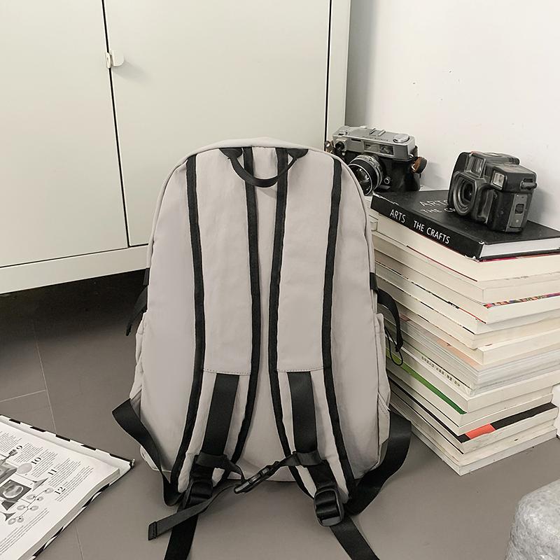 Schulranzen mit großer Kapazität für Studenten Damen Reise-Rucksack Einfarbiger Rucksack