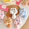 Portachiavi simpatico peluche a forma di gatto con la coda lunga, kawaii, bambola giocattolo, ciondolo per borsa, portachiavi, accessori per donne, ragazze, coppie