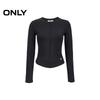 ONLY Women's 3D Knotted Stitching Slim Fit Long Sleeve T-Shirt