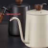 Holzgriff Schwanenhals Kaffeekanne 304 Edelstahl Handaufguss Kaffeekanne Barista