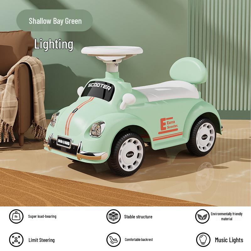 4-Wheeled Toddler Wiggle Car & Balance Bike for Ages 1-3 - Baby Walker & First Birthday Gift