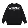 Off-White 2026 Herbst und Winter Neu Unvollständiger Buchstabenaufdruck Muster Herren und Damen Rundhals Hoodie