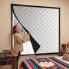 Winter Winddicht Thermisch Rolgordijn Voor Woonkamer Geluiddicht Geïsoleerd Raambekleding Thermisch Geïsoleerd Warm Houdend Gordijn Raamgordijn