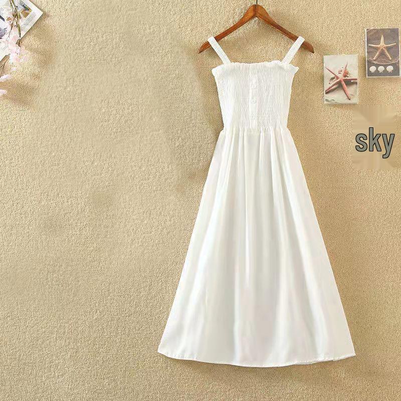 Rochie midi retro de vară pentru femei, cu un singur umăr, cu tiv plisat