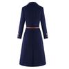 Tieluoman Women's Professional Double-Breasted Padded Wool Blend Coat