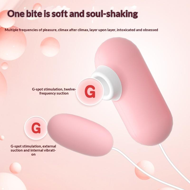 Double Jump Egg Tits Licking Sucking Vibrator Usb Charge Clitoris Nipple Stimulate Female Vagina Sex Toys For Women