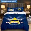 3PCS North Queensland Rugby Bedding Set 2D Printing (Includes 1 Duvet Cover + 2 Pillowcases Coreless), Bedroom decor,Fan gift