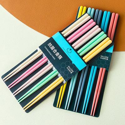 5 Pairs Chopsticks For Non-Slip Food Sticks Chop Sticks Reusable Chinese Chopsticks Tableware Gift Kitchen Tools