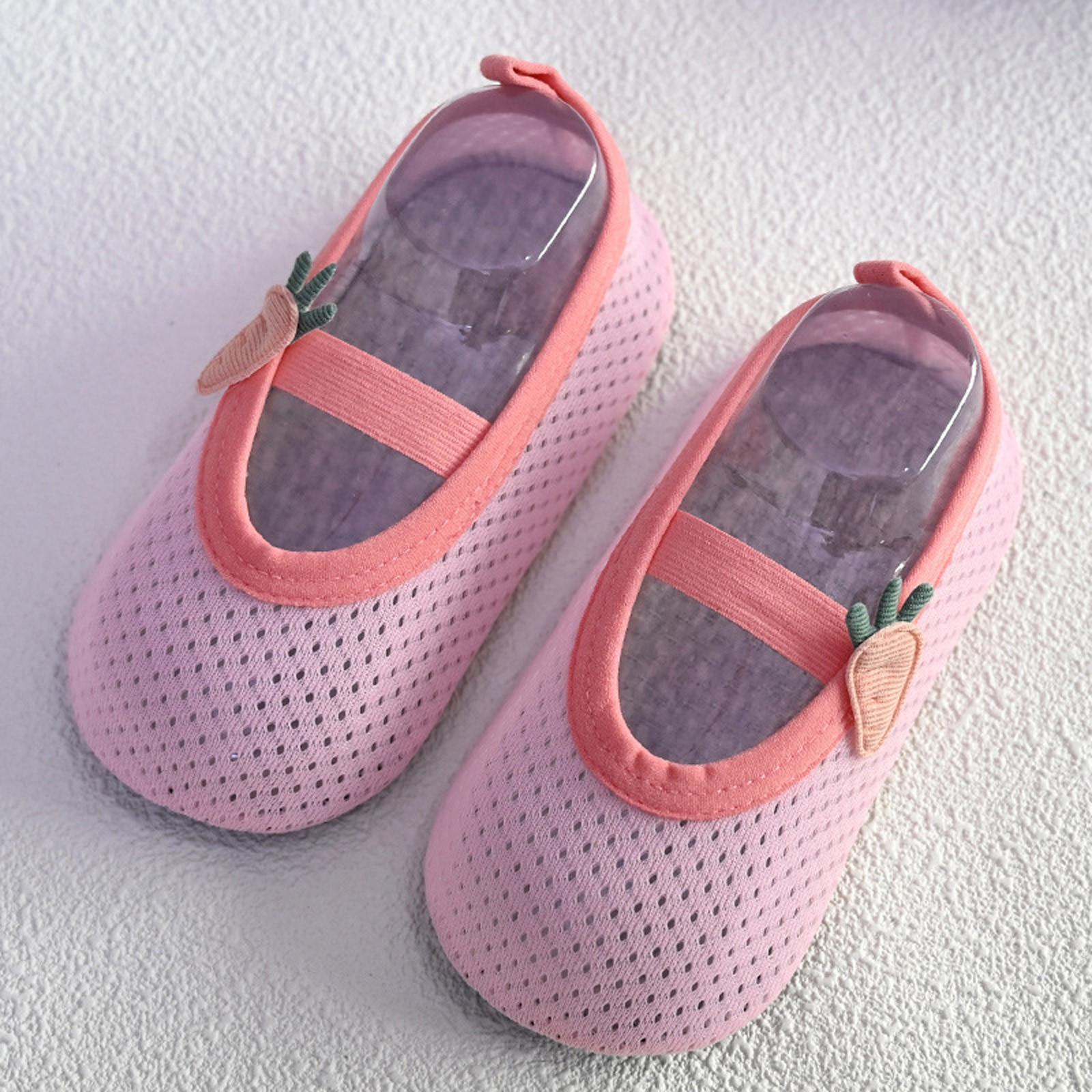 

Детские быстросохнущие детские прогулочные носки, нескользящие носки с героями мультфильмов, детские напольные туфли и носки L розовый