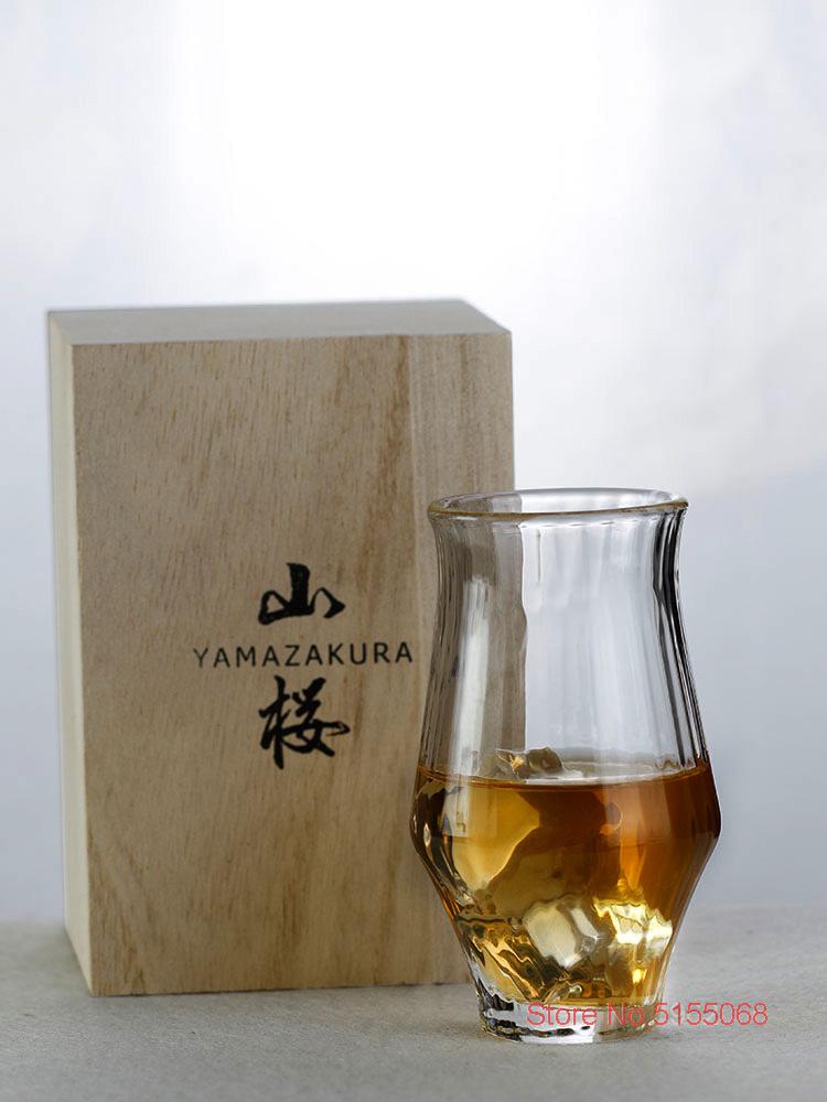 Chamvin Design Work YAMAZAKURA Whiskey Cup Music Japanese Style Wire Wine Glass Tulip Cognac Brandy Copita Nosing Sake Wineglass