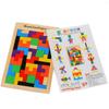 Dřevěné hlavolamy Magic Tangram Kostky skládačky 3D ruské bloky Hračky pro děti Hlavolamy Montessori vzdělávací