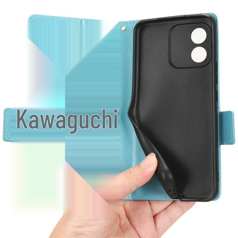 Honor X5 4G Leather Case with Card Holder and Lychee Texture Stand