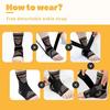 Copper Compression Ankle Support Sleeve Adjustable For Achilles Tendonitis Plantar Fasciitis Relieves Swelling Sprained Ankle Pain