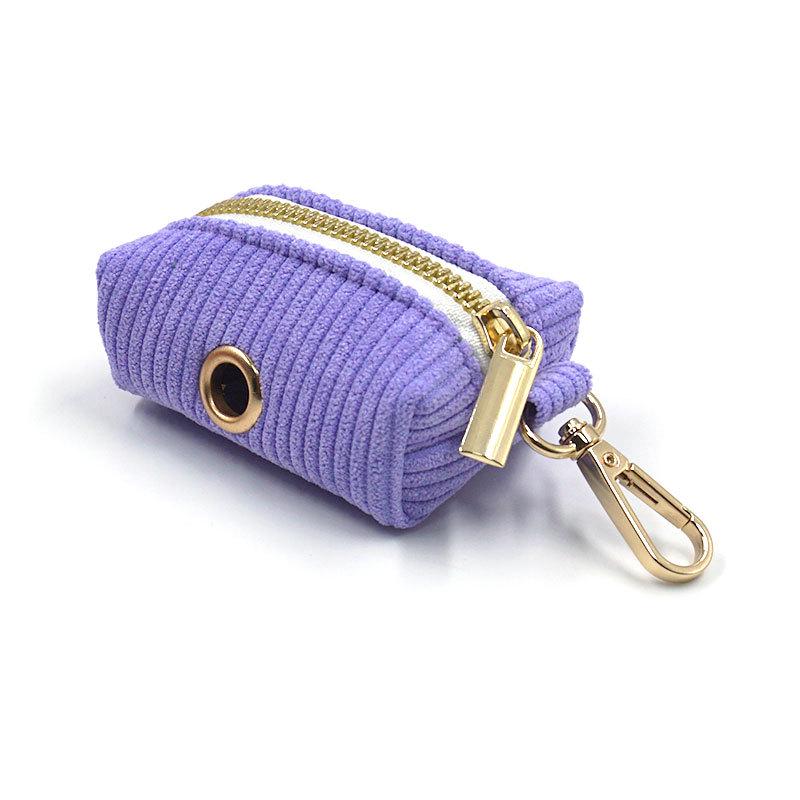 Mihaha Boss Velveteen Outdoor Corduroy Pet Poop Bag One Size: 9*6*4.5cm