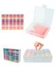 Diamond Painting Storage Set: Flip Drill Plate with 30 Boxes + Storage Box & Stickers