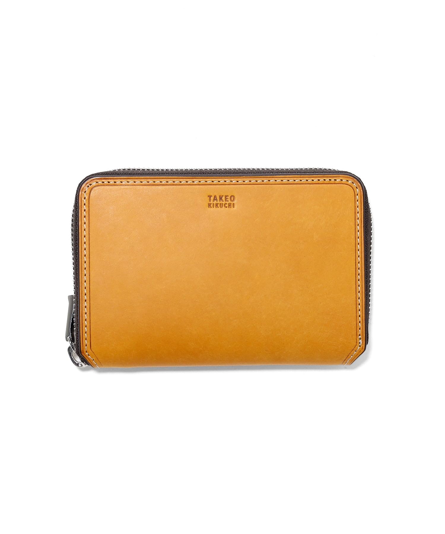 

Takeo Kikuchi Margo II Semi-Long Wallet with Coin Pocket, Cowhide Leather, No. 780614, Camel
