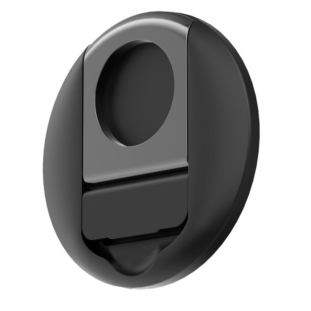 Magnetic Phone Grip Adjustable Stand Stable Desktop Laptop Phone Ring Holder for IPhone 14 Black