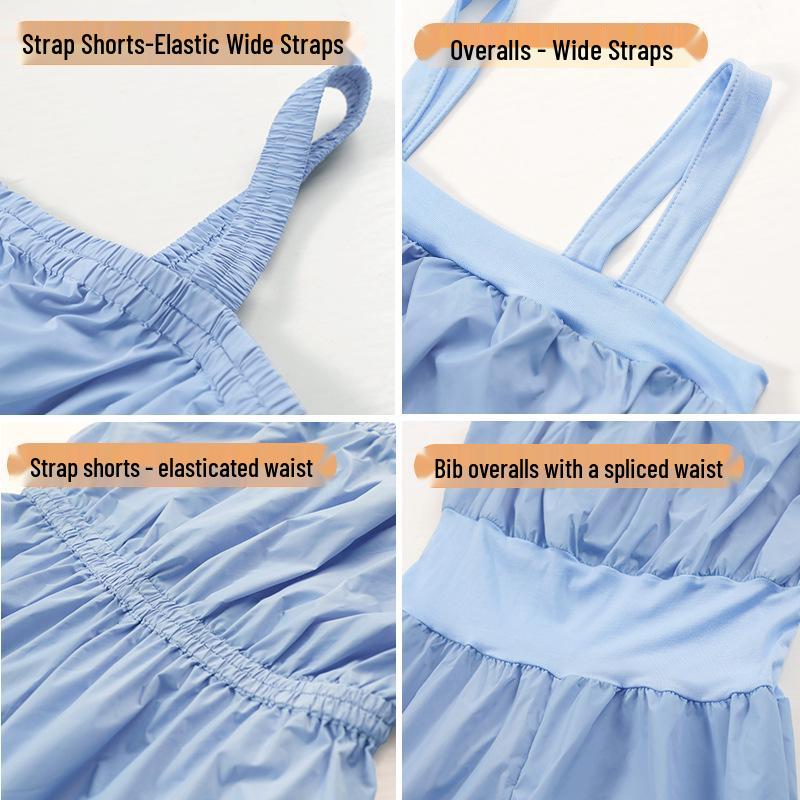 Adult Ballet Loose-Fit Sweat-Wicking Suspender Warm-Up Dance Pants