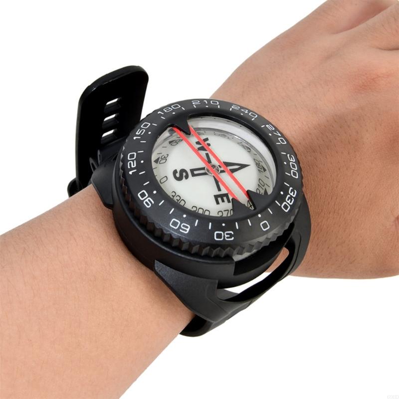 

Waterproof Wrist Compass Outdoor Navigation Watch Portable Wrist Mounted Compass For Hiking Camping Survival Activities чёрный