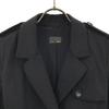 Fendi Trench Coat 38 Black Women Used