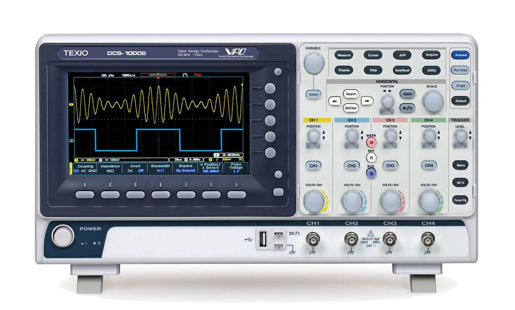 TEXIO Digital Oscilloscope 70MHz 4ch DCS-1074B