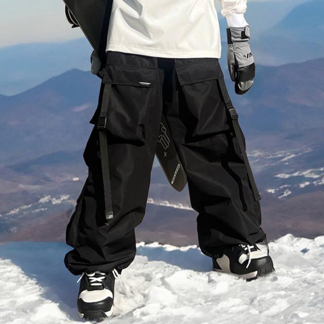 Baggy Skihosen für Damen und Herren Wasserdicht Winddicht Snowboardhosen Isoliert Winter Outdoor Wandern Warme Skihosen Locker Sport Schnee Hosen