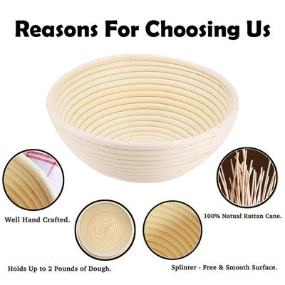 Banneton Bread Proofing Basket Round Oval Sourdough Baskets Bread Baking Dough Rising Ratten Bowls with Liners For Bakery YY087