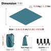 Azarxis Waterproof Awning Tent Ground Sun Storage Bag Mountain Multifunctional Tarp, Shade, Sheet, Sheet, Shelter, Foldable, Lightweight, Sunshade,