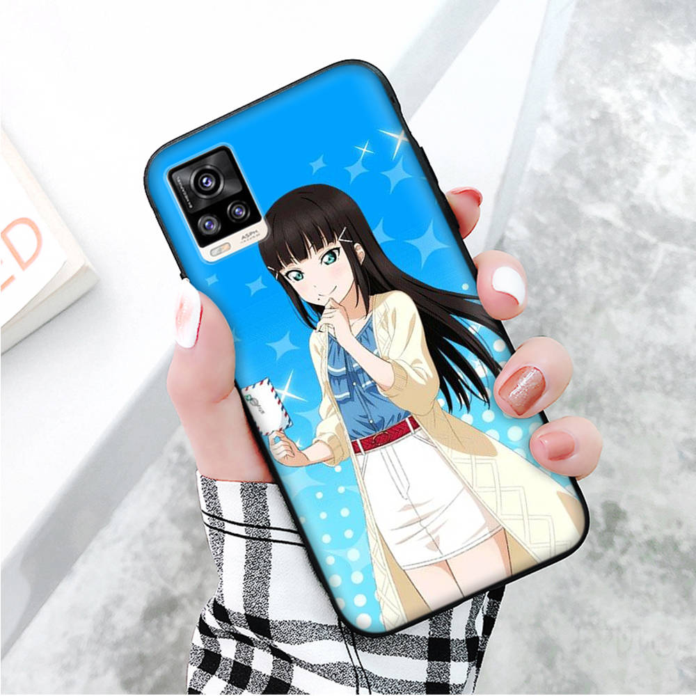 Black Case for Xiaomi Redmi 13C Note 9 iPhone XR 7 8 14 15 11 12 13 X XS Pro Max Samsung A25 S23 S24 FE Ultra Plus Dia Kurosawa
