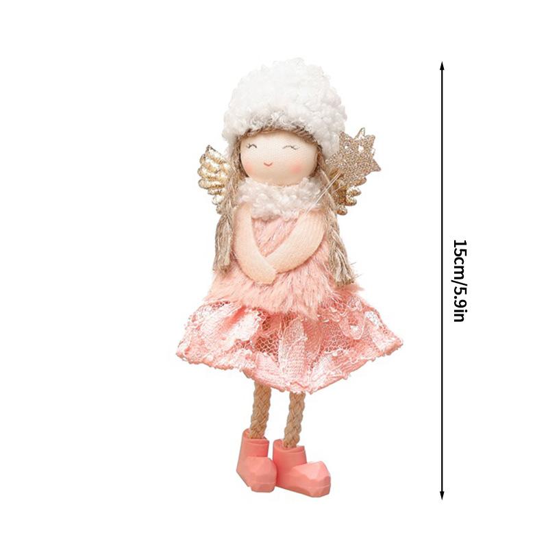 Christmas Doll Ornament Christmas Decoration 2025 Christmas Tree Hanging Pendant New Year Angel Doll Festival Gift for Children