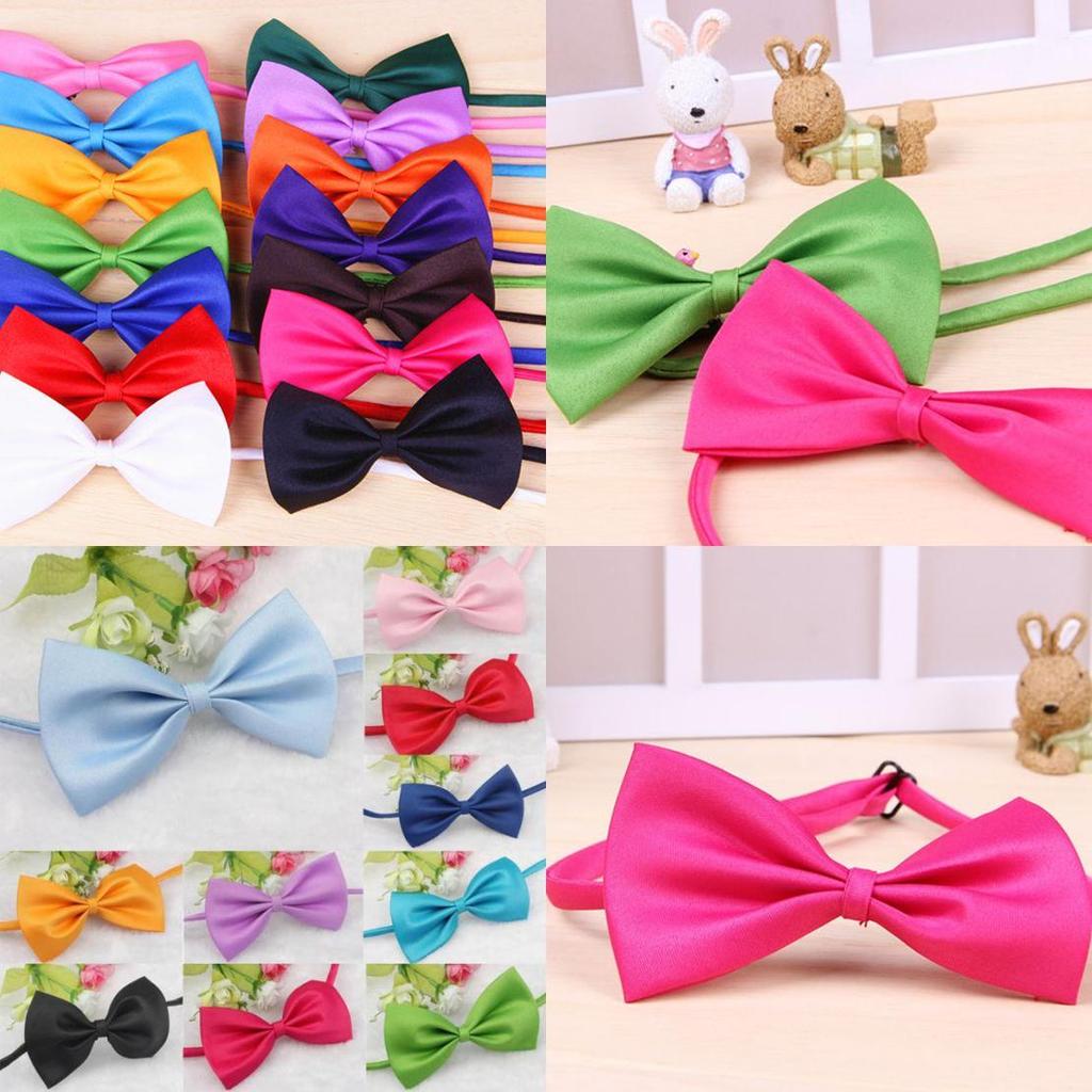 Colorful Bow Tie For Cute Dog Cat Kitten Premium Quality Adjustable Necktie Toy