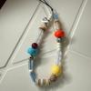 Women Girls Cellphone Pendant Mobilephone Hanging Cord Elegant Turquoise Beaded Telephone Strap Jewelry Fashion Accessory