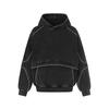Men's Trendy 2025 Winter Retro Patchwork Hooded Sweatshirt Jacket