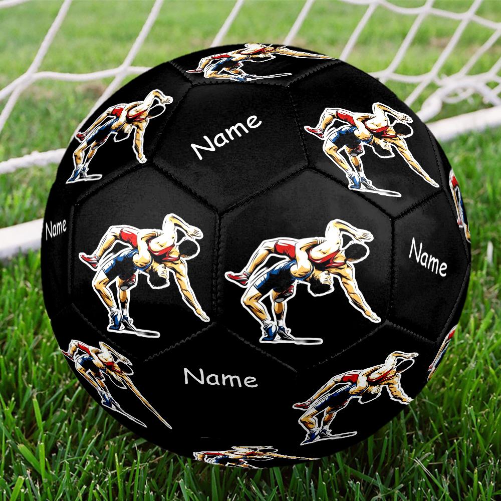 Custom Name wrestling Theme Size 5 Soccer Ball, Suitable for Both Indoor and Outdoor Matches, a Gift Suitable for Everyone.