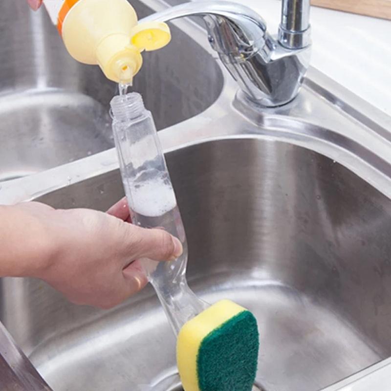 Kitchen Sponge Brush Refill Cleaning Scrubber Washing Dish