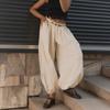 2026 Summer Loose Long Pants Women Trousers Pleated High Waist Trousers Solid Casual Wide Leg Bloomers Women Dance Lantern Pants