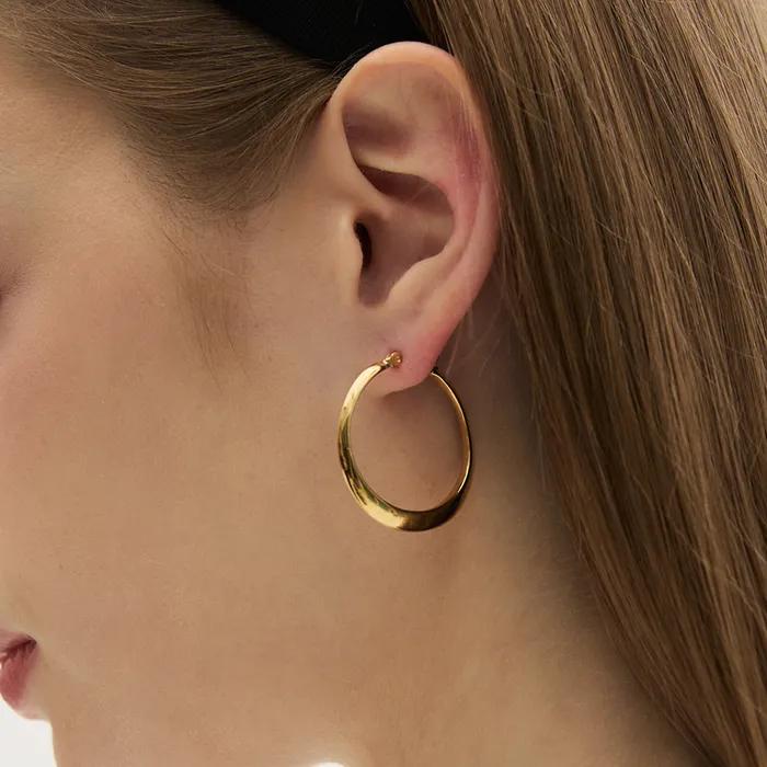 Edge Hoop Earring (gold)