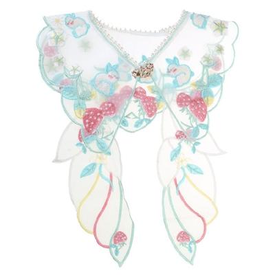 Kinder Stickerei Kaninchenkragen für Damen Chinesischer Hanfu Floral Yunjian Kragen