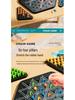 Children's Chain Tic-Tac-Toe Interactive Rubber Band Game: Two-Player Strategy and Thinking Toy