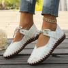 Hot Sale Shoes Female 2025 Autumn New Hand-sewn Women's Flat Shoes Outdoor Fashion Casual Walking Shoes